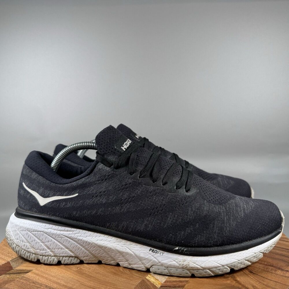 Hoka One One Cavu 3 Mens 10.5 Running‎ Shoes Black Athletic Sneakers Lightweight